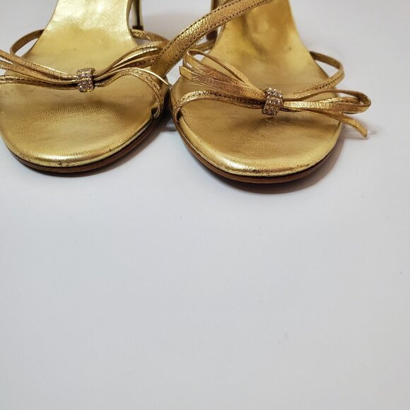 Spanish Leather Collection By Sergio Zelcer Women's Shoes Golde Size 6 - Picture 10 of 10